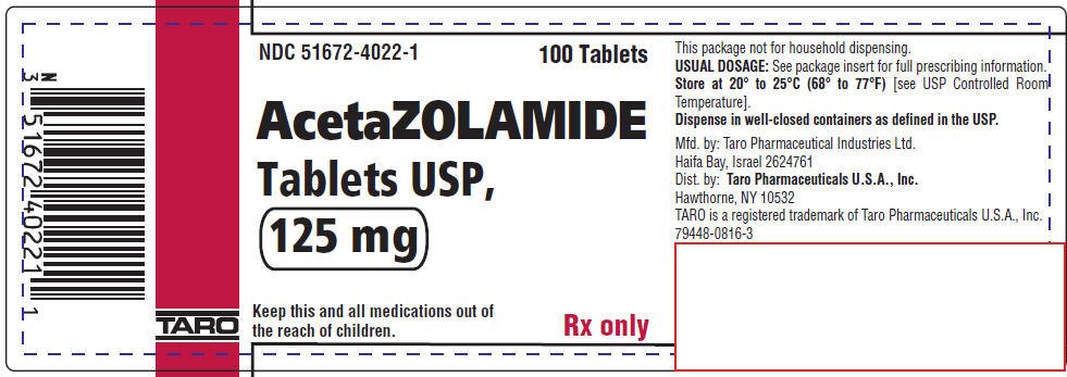PRINCIPAL DISPLAY PANEL - 125 mg Tablet Bottle Label
