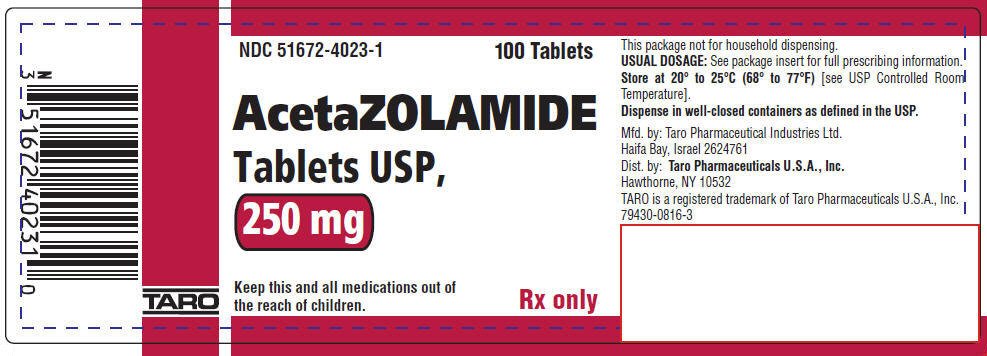 PRINCIPAL DISPLAY PANEL - 250 mg Tablet Bottle Label