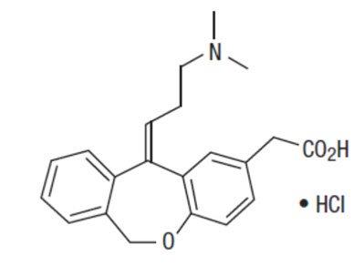 olopatadine hydrochloride chemical structure