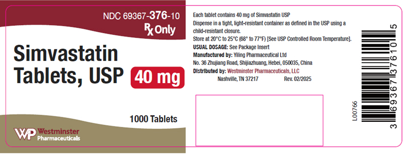 PRINCIPAL DISPLAY PANEL - 40 mg Tablet Bottle Label