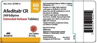 afeditab 60mg label