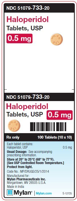 Haloperidol 0.5 mg Tablets Unit Carton Label