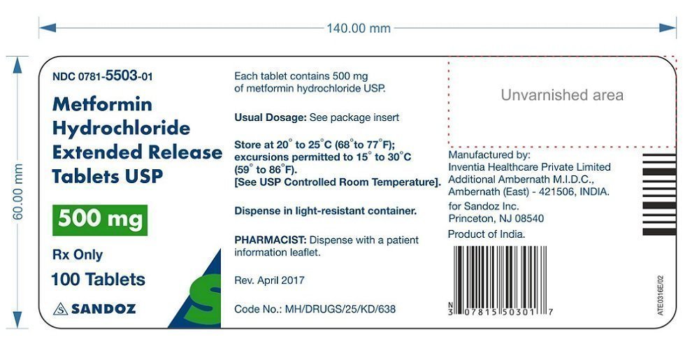 Metformin Extended Release Tablets - FDA prescribing information, side ...