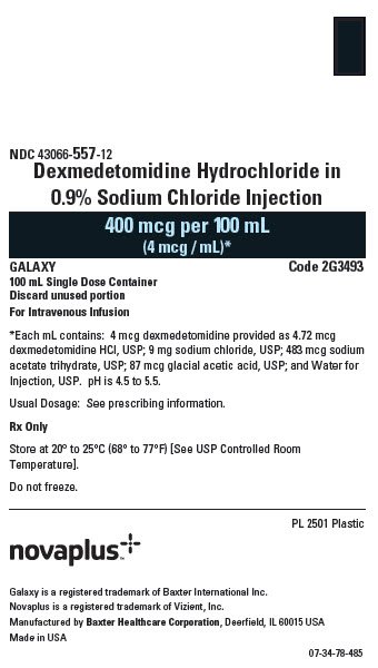 DexMed NovaPlus Representative Container Label 43066-557-12 2 of 2