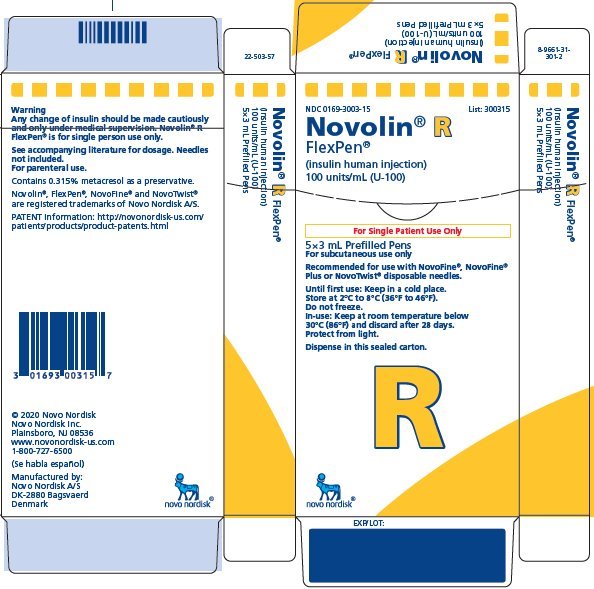 Image of Novolin R FlexPen carton