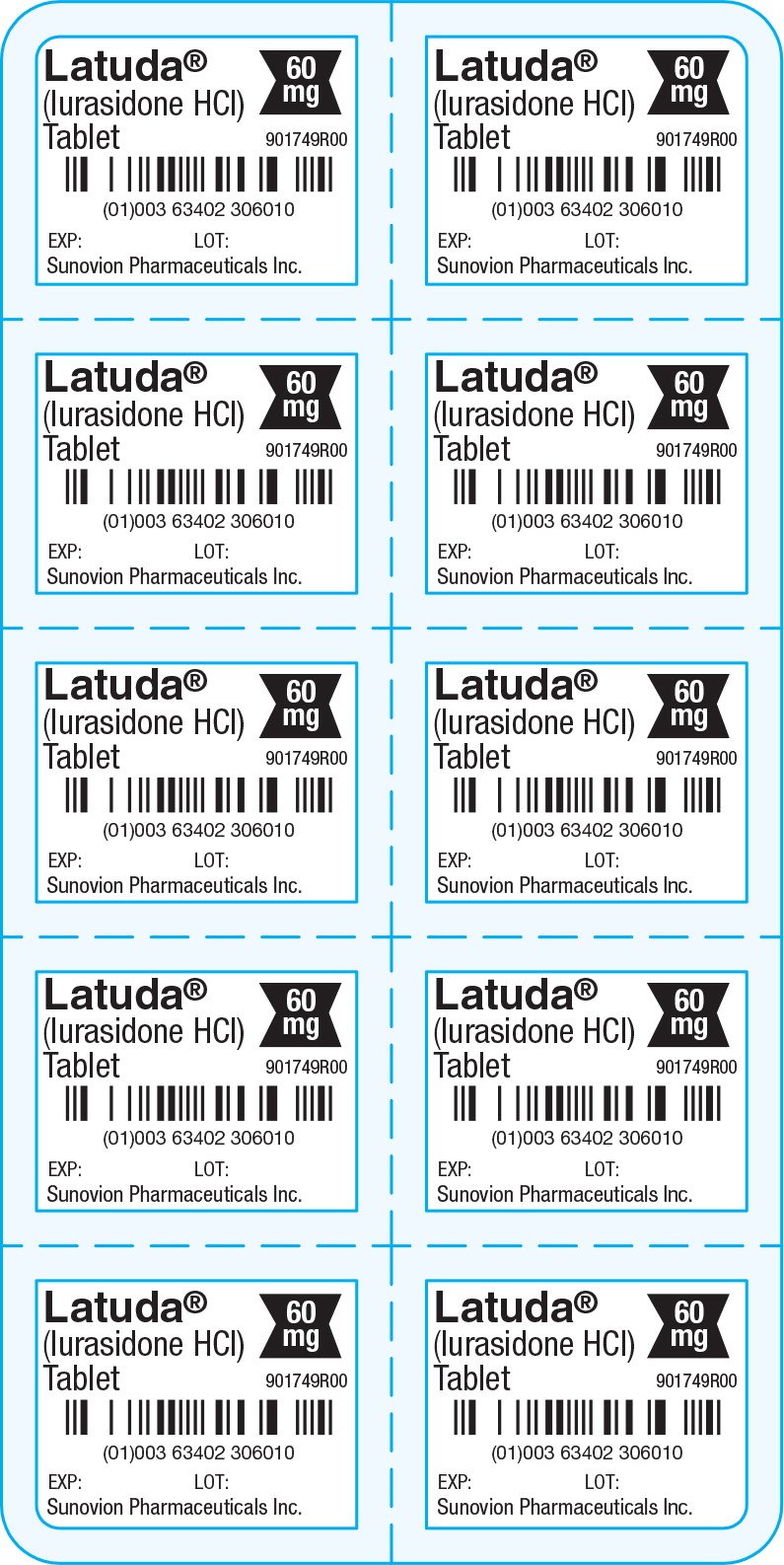 Latuda FDA prescribing information, side effects and uses