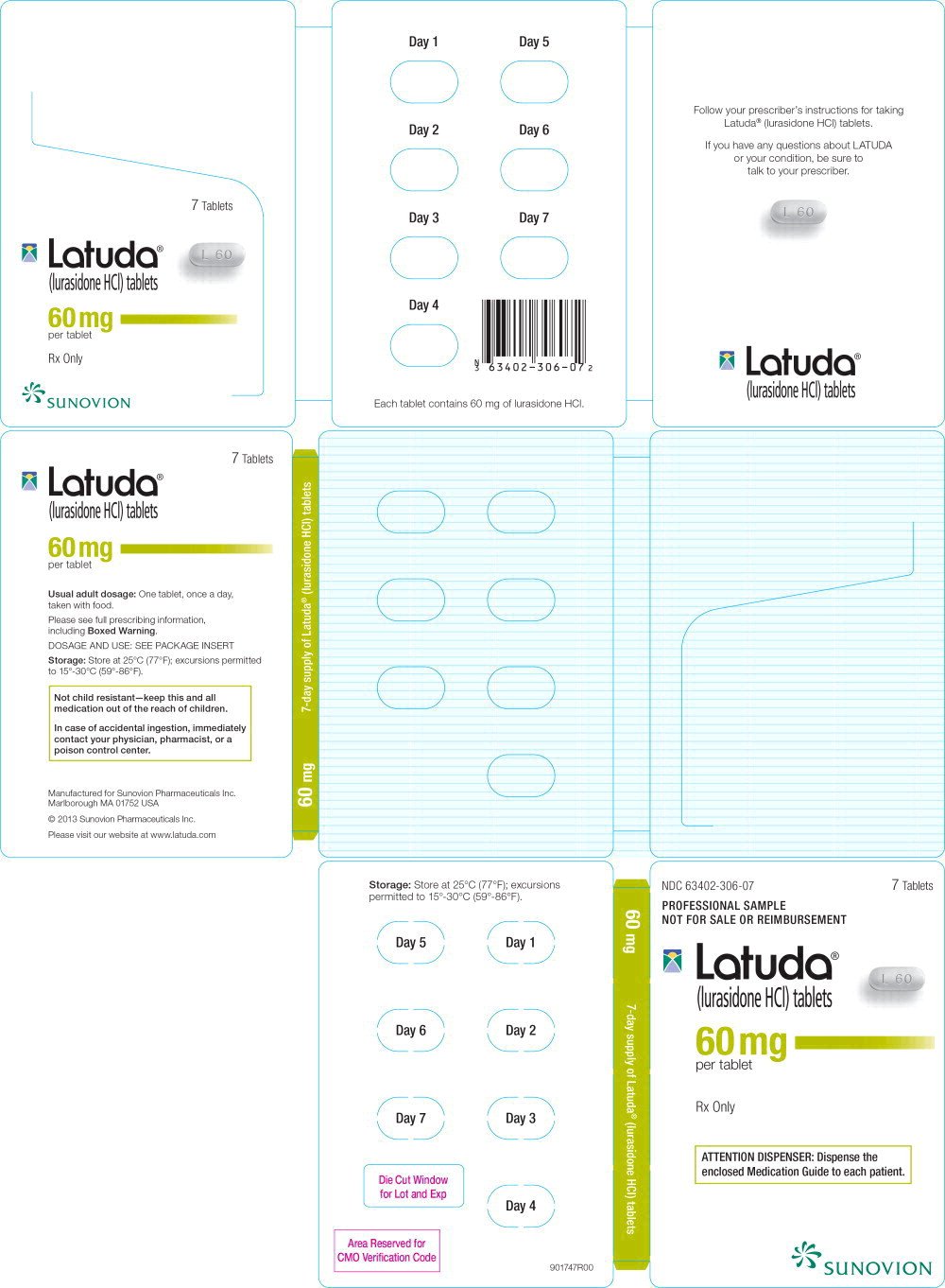 Latuda FDA prescribing information, side effects and uses