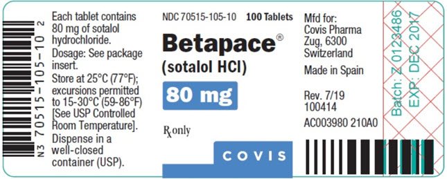 Principal Display Panel - 80 mg Betapace