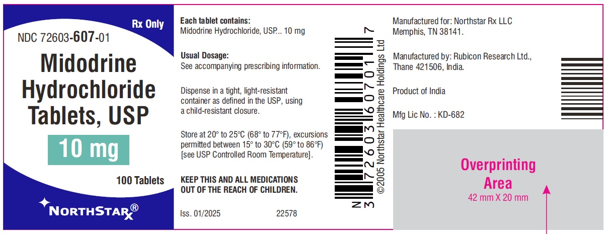 Midodrine Hydrochloride Tablets, USP 10mg - 100 Tablets - NDC 72888-114-01