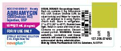 Adriamycin Injection 10 mg/5 mL Label