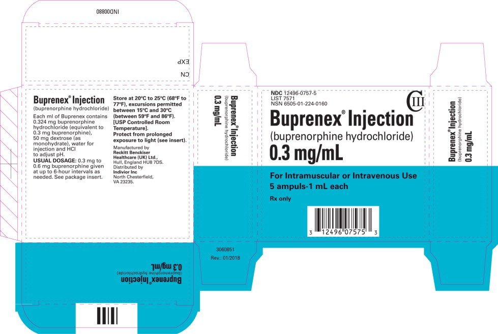 Buprenex FDA prescribing information, side effects and uses