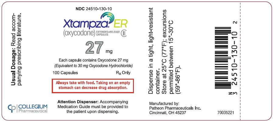 PRINCIPAL DISPLAY PANEL - 27 mg Capsule Bottle Label