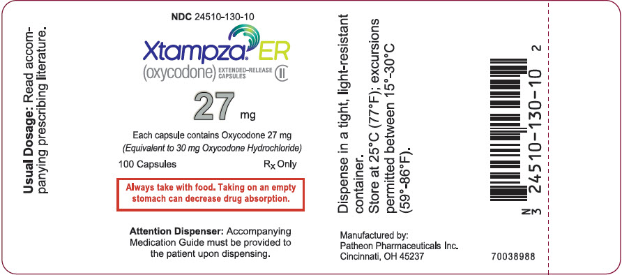 PRINCIPAL DISPLAY PANEL - 27 mg Capsule Bottle Label