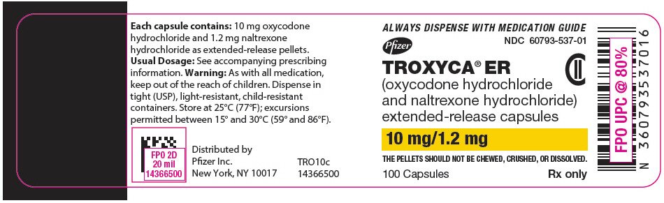 PRINCIPAL DISPLAY PANEL - 10 mg/1.2 mg Capsule Bottle Label