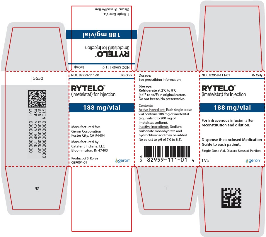 PRINCIPAL DISPLAY PANEL - 188 mg Vial Carton