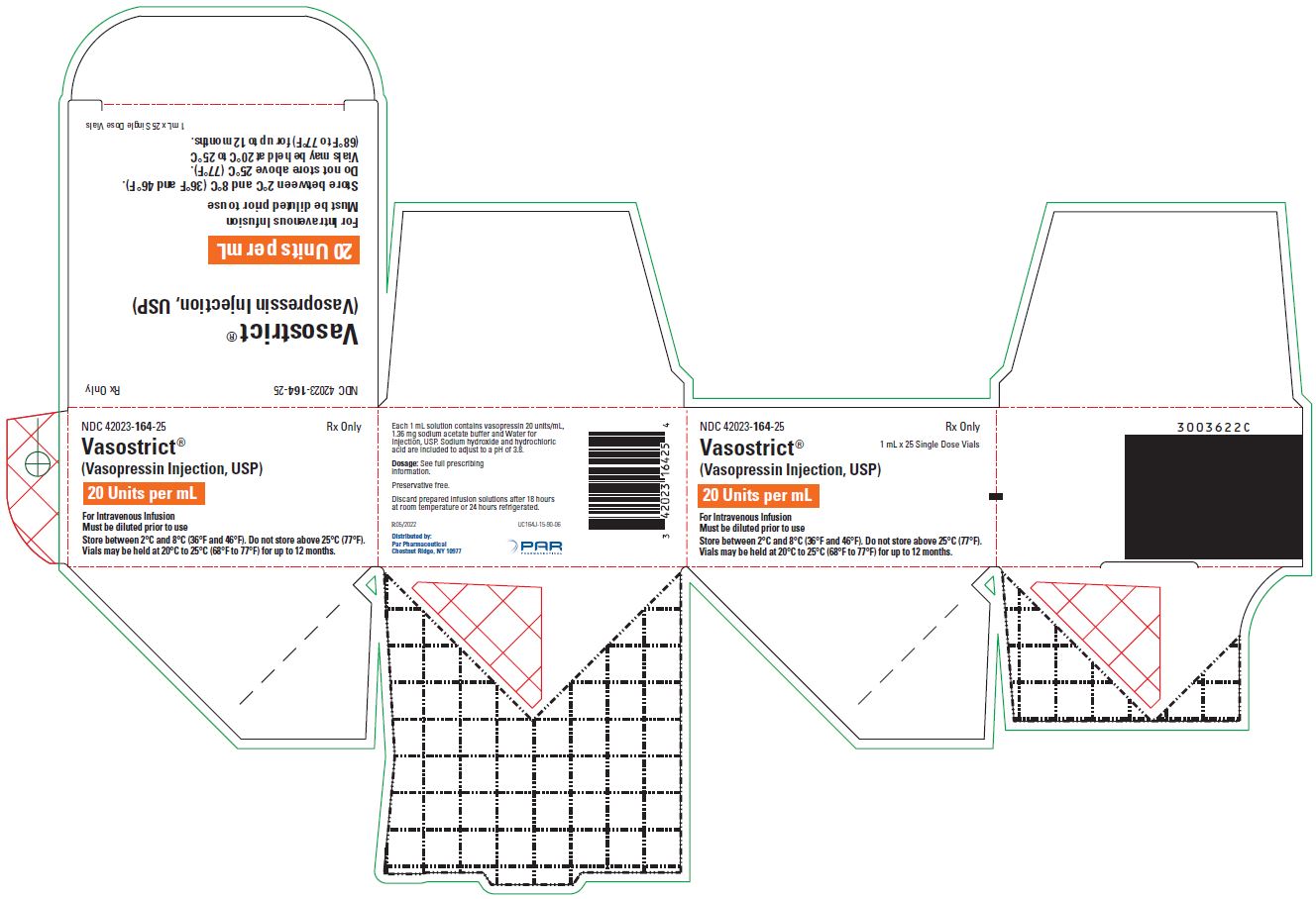 PRINCIPAL DISPLAY PANEL - 20 units/mL x 25 Vial Carton