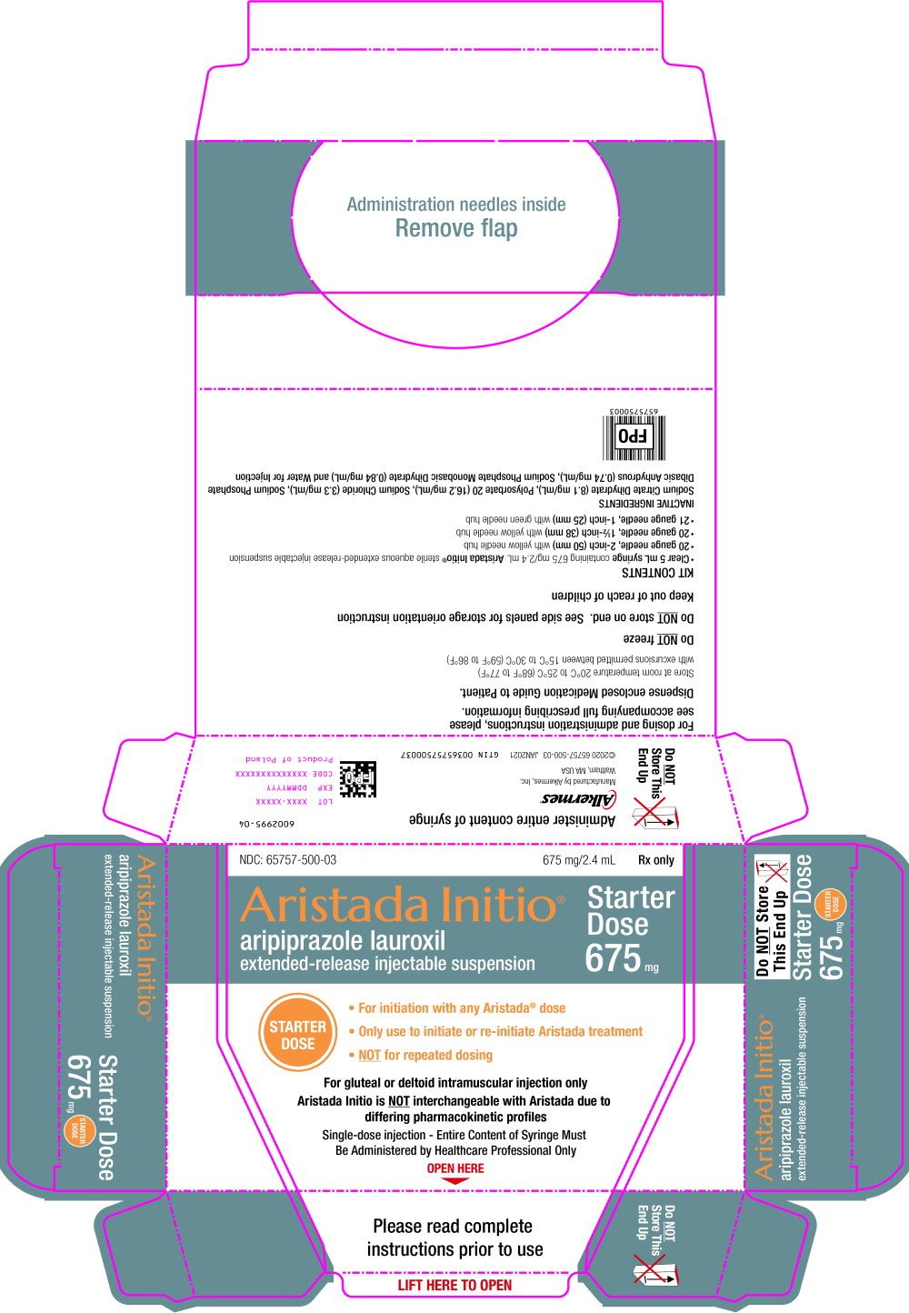 Principal Display Panel - Aristada Initio Carton Label
