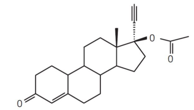 Norethindrone Acetate Structure