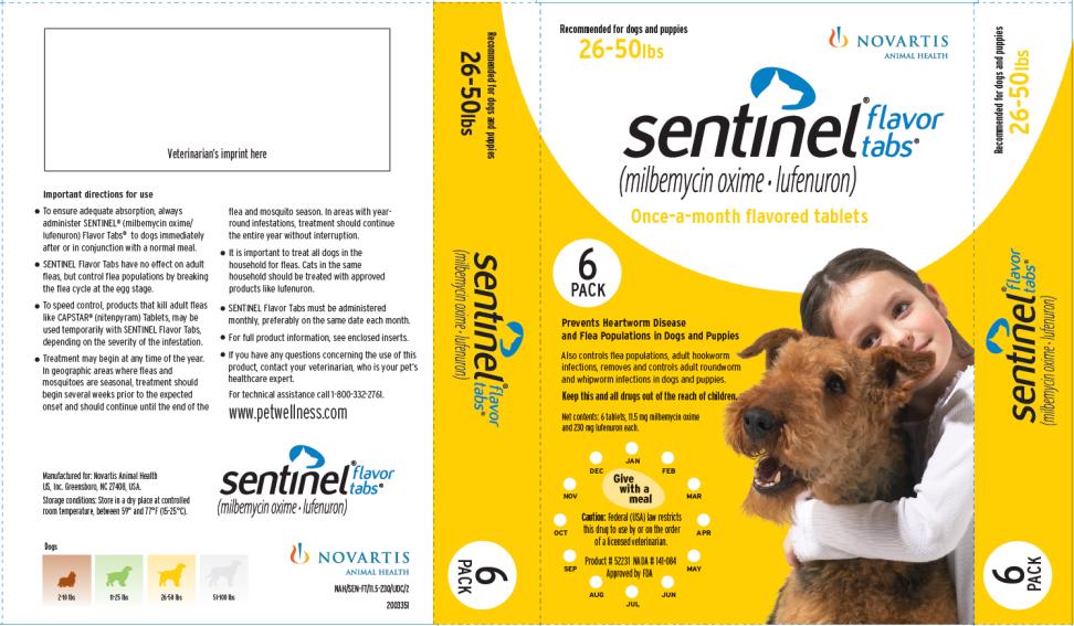 sentinel milbemycin oxime lufenuron