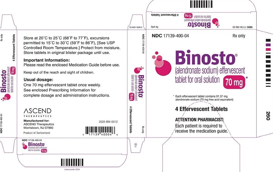 Binosto 70mg Carton 4 Tablets