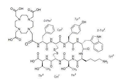 Figure 3.	Chemical Structure of dotatate