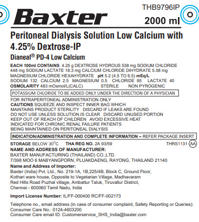 Dianeal Representative Container Label THB9796IP