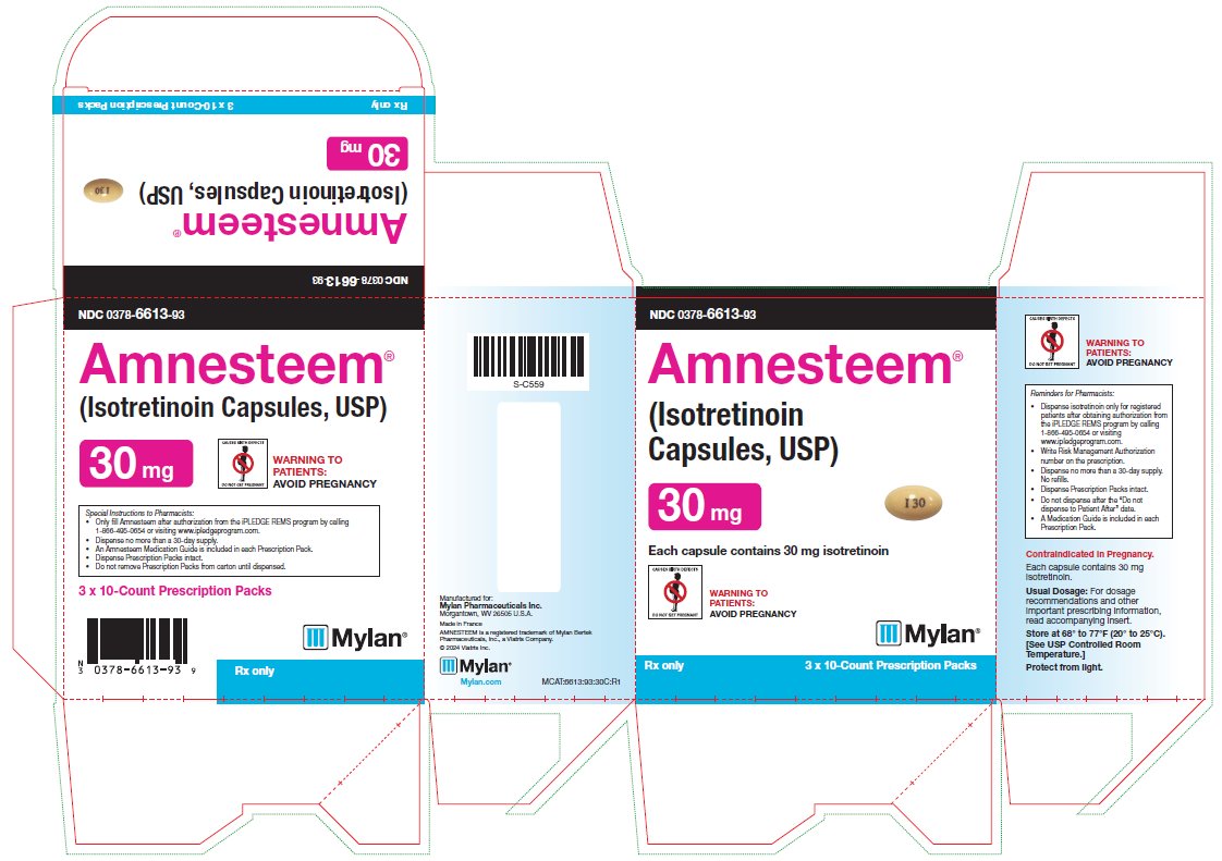 Amnesteem Capsules 30 mg Carton Label