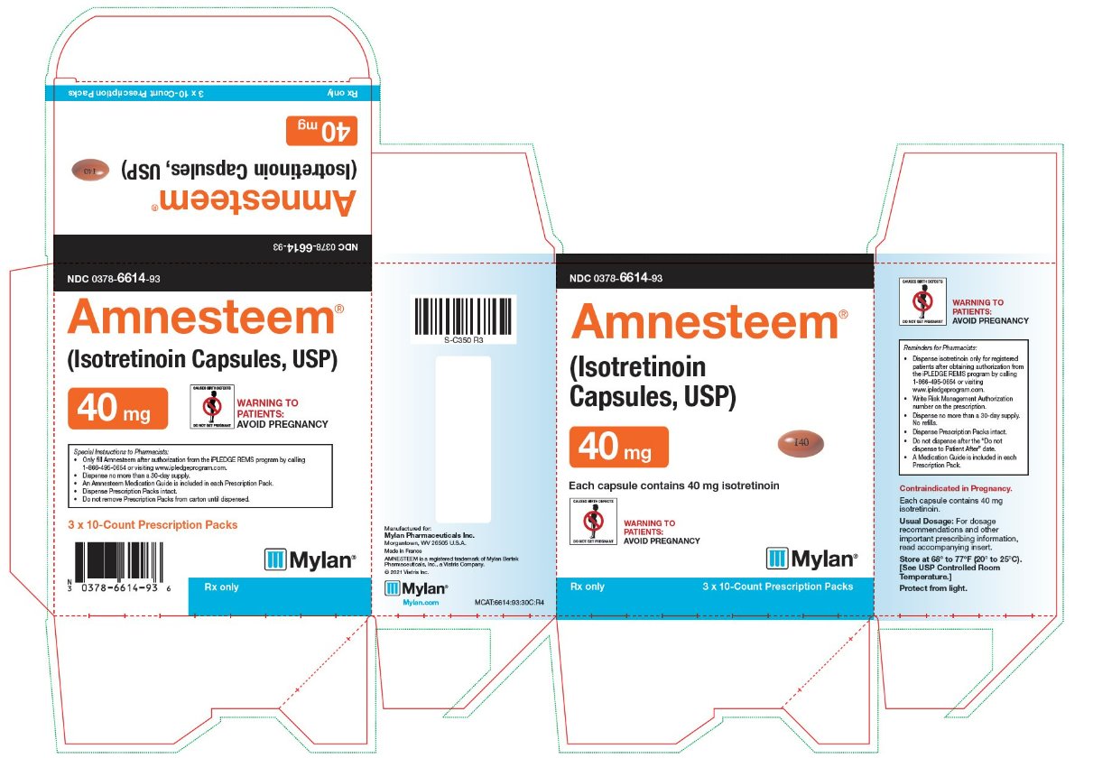 Amnesteem Capsules 40 mg Carton Label