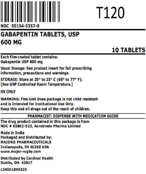 600mg bag label