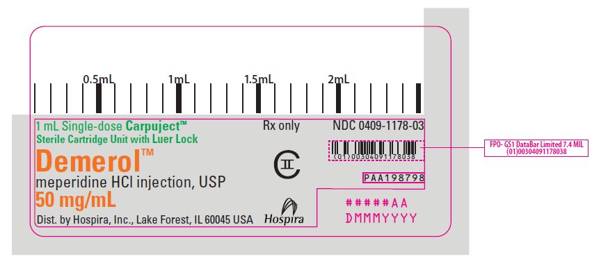 PRINCIPAL DISPLAY PANEL - 50 mg/mL Cartridge Label