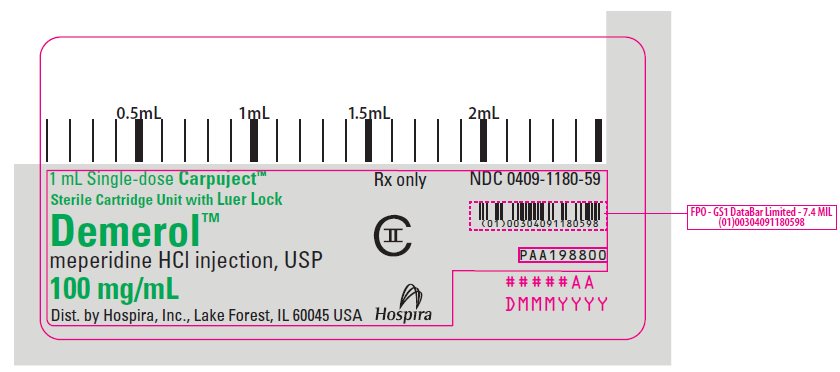 PRINCIPAL DISPLAY PANEL - 100 mg/mL Cartridge Label