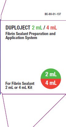 Tisseel Lyo 2 mL - 4 mL DUPLOJET Repesentative Label 4 of 4