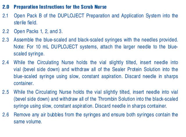 DUPLOJET IFU Representative Label 2 of 4