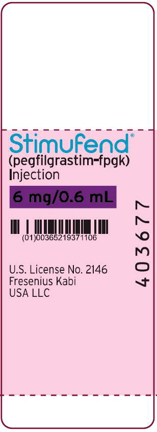 PACKAGE LABEL – PRINCIPAL DISPLAY – STIMUFEND – 0.6 mL Single-Dose Prefilled SYRINGE LABEL
