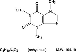 CaffeineChemicalStructure