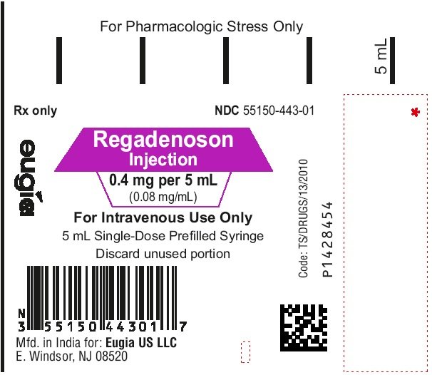 PACKAGE LABEL PRINCIPAL DISPLAY PANEL 0.4 mg per 5 mL (0.08 mg/mL) - Syringe Label