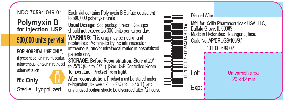 PRINCIPAL DISPLAY PANEL - 500,000 unit Vial Label