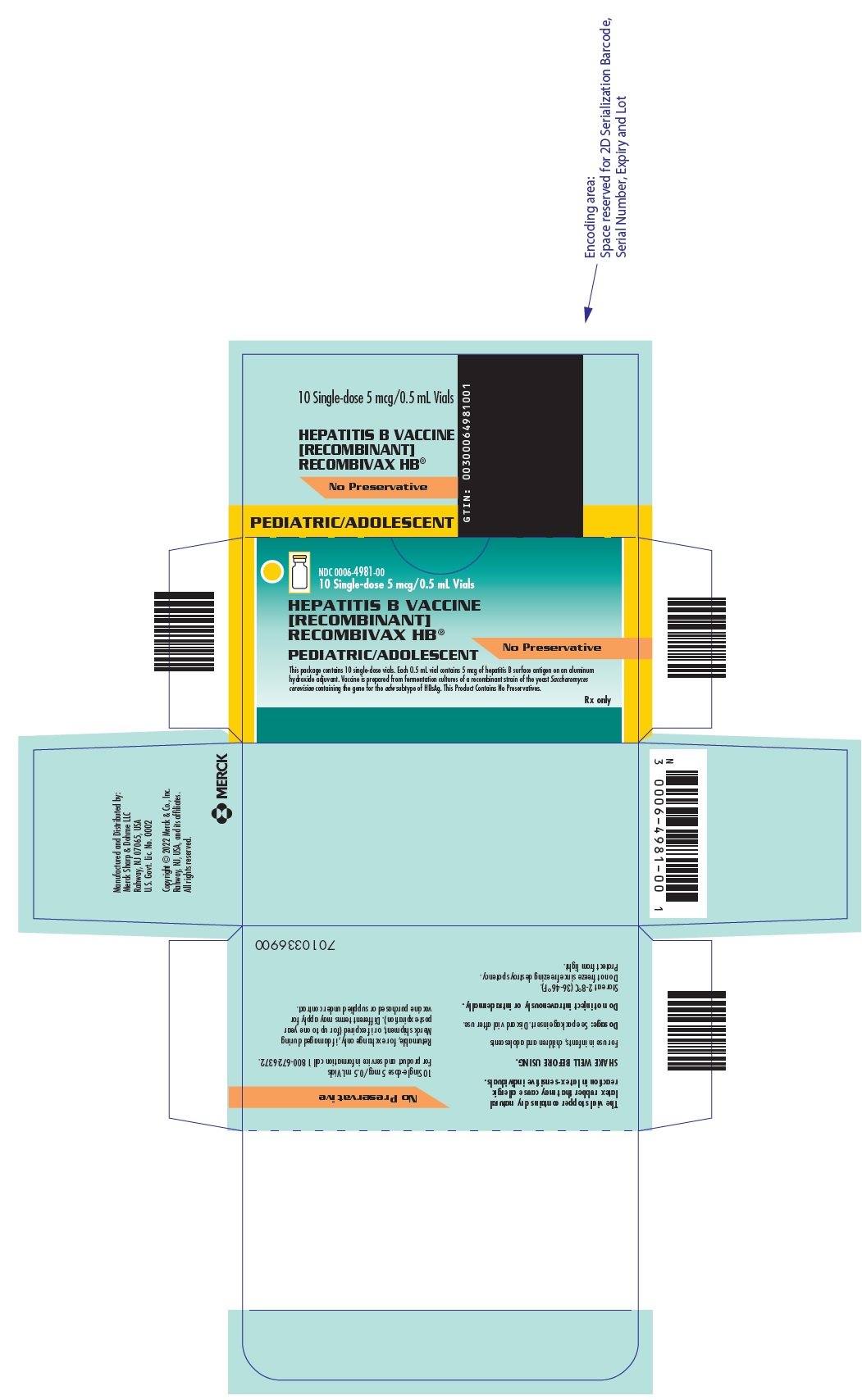 PRINCIPAL DISPLAY PANEL - 0.5 mL Vial Carton