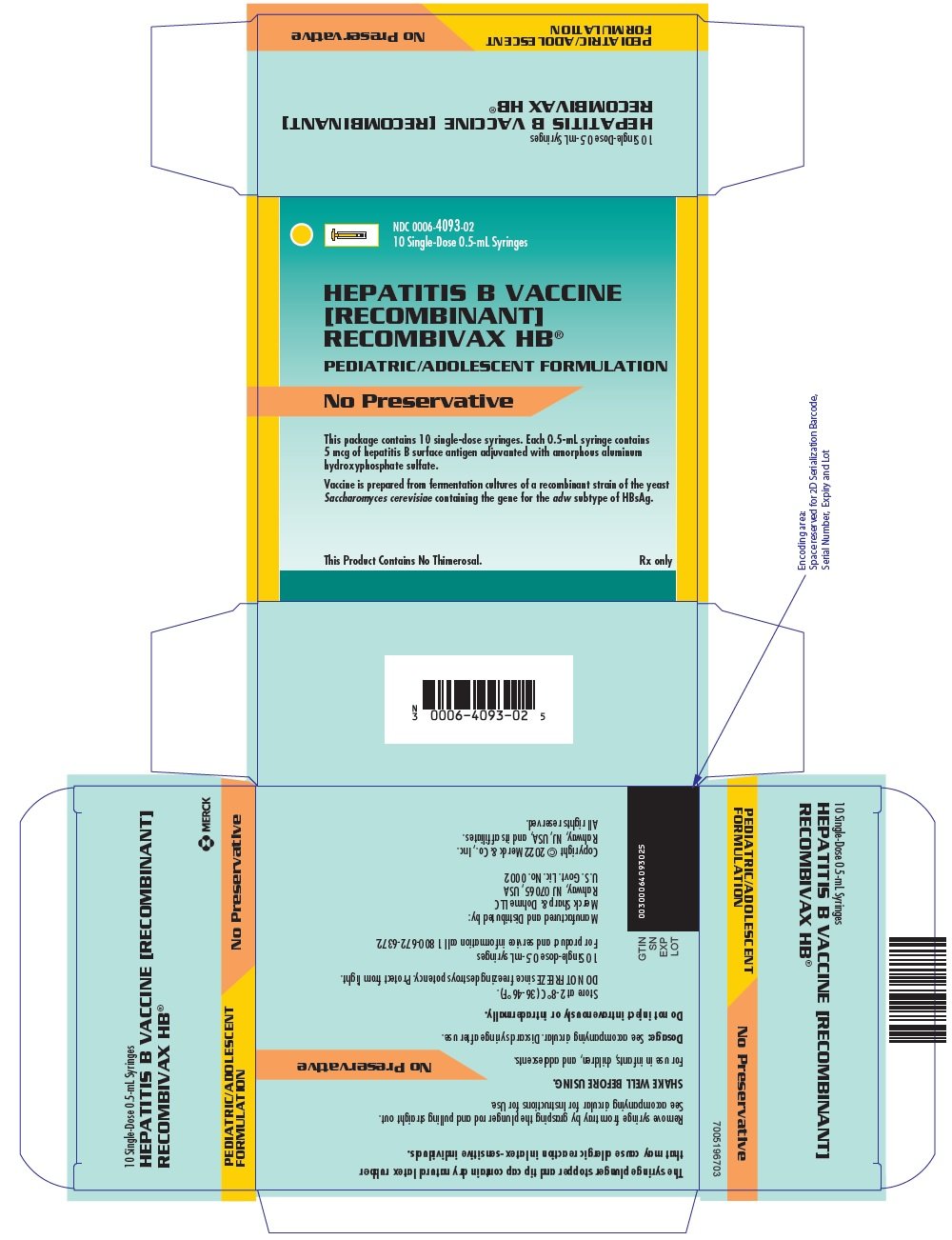 PRINCIPAL DISPLAY PANEL - 0.5 mL Syringe Carton