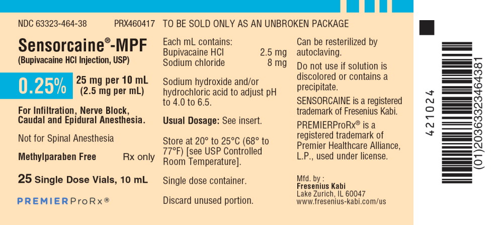 PACKAGE LABEL – PRINCIPAL DISPLAY – Sensorcaine-MPF 10 mL Single Dose Vial Tray Label

