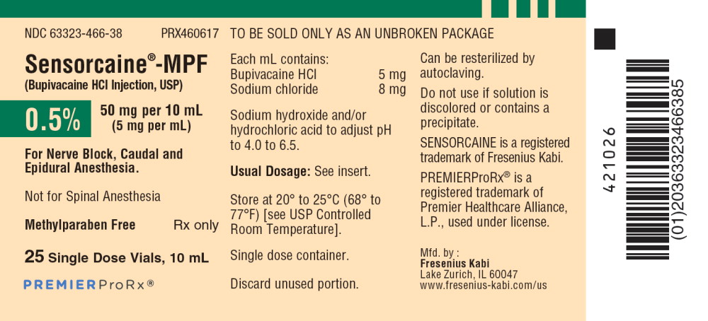PACKAGE LABEL – PRINCIPAL DISPLAY – Sensorcaine-MPF 10 mL Single Dose Vial Tray Label
