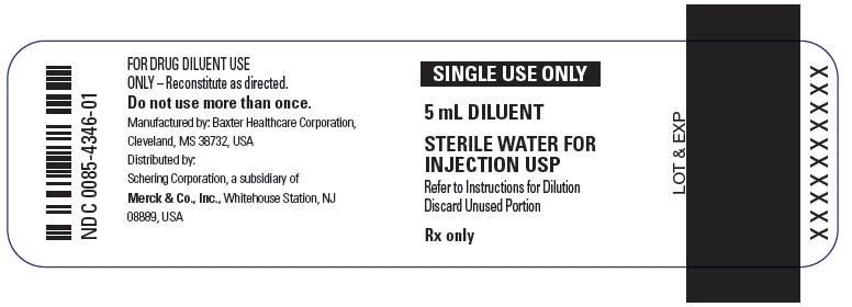 PRINCIPAL DISPLAY PANEL - 5 mL Diluent Vial Label