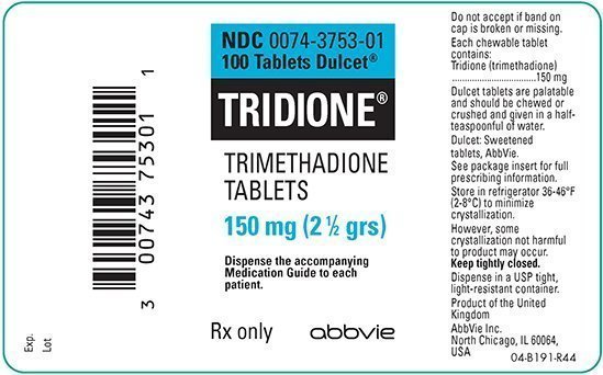 tridione 150mg (2 1/2 gms)