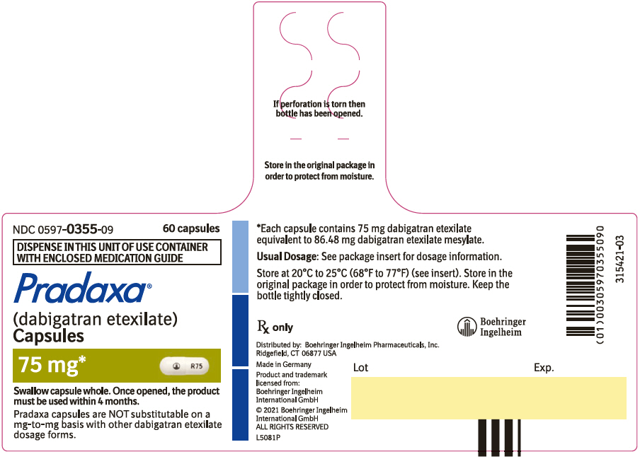 PRINCIPAL DISPLAY PANEL - 75 mg Capsule Bottle Label