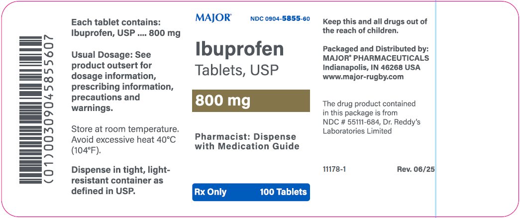 800mg bottle label