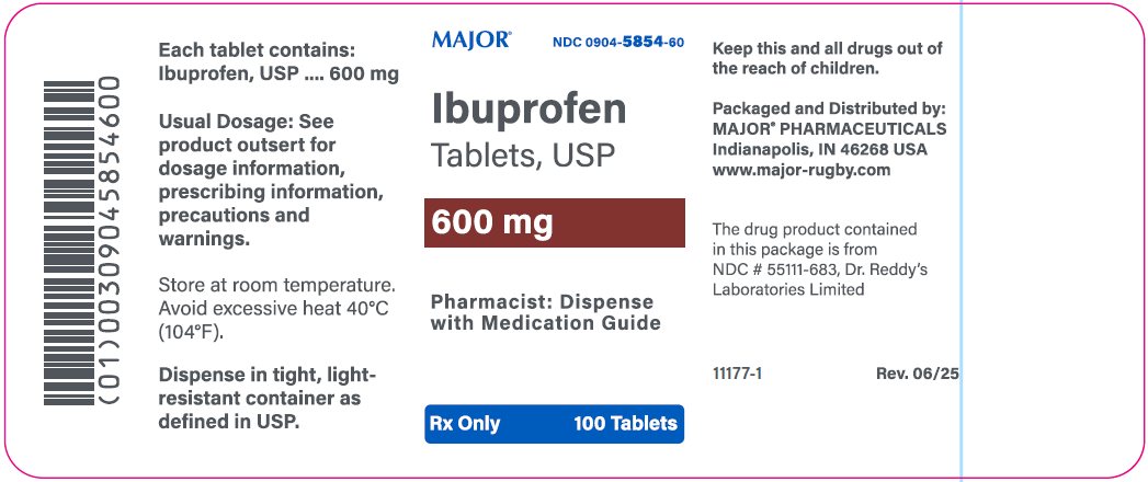 600mg bottle label