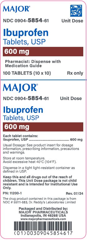 600mg carton label