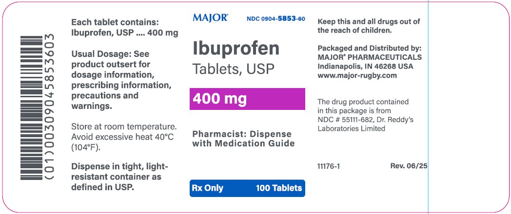 400mg bottle label