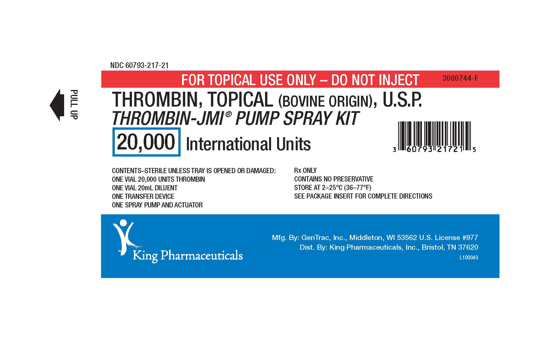 Thrombin-JMI - FDA prescribing information, side effects and uses
