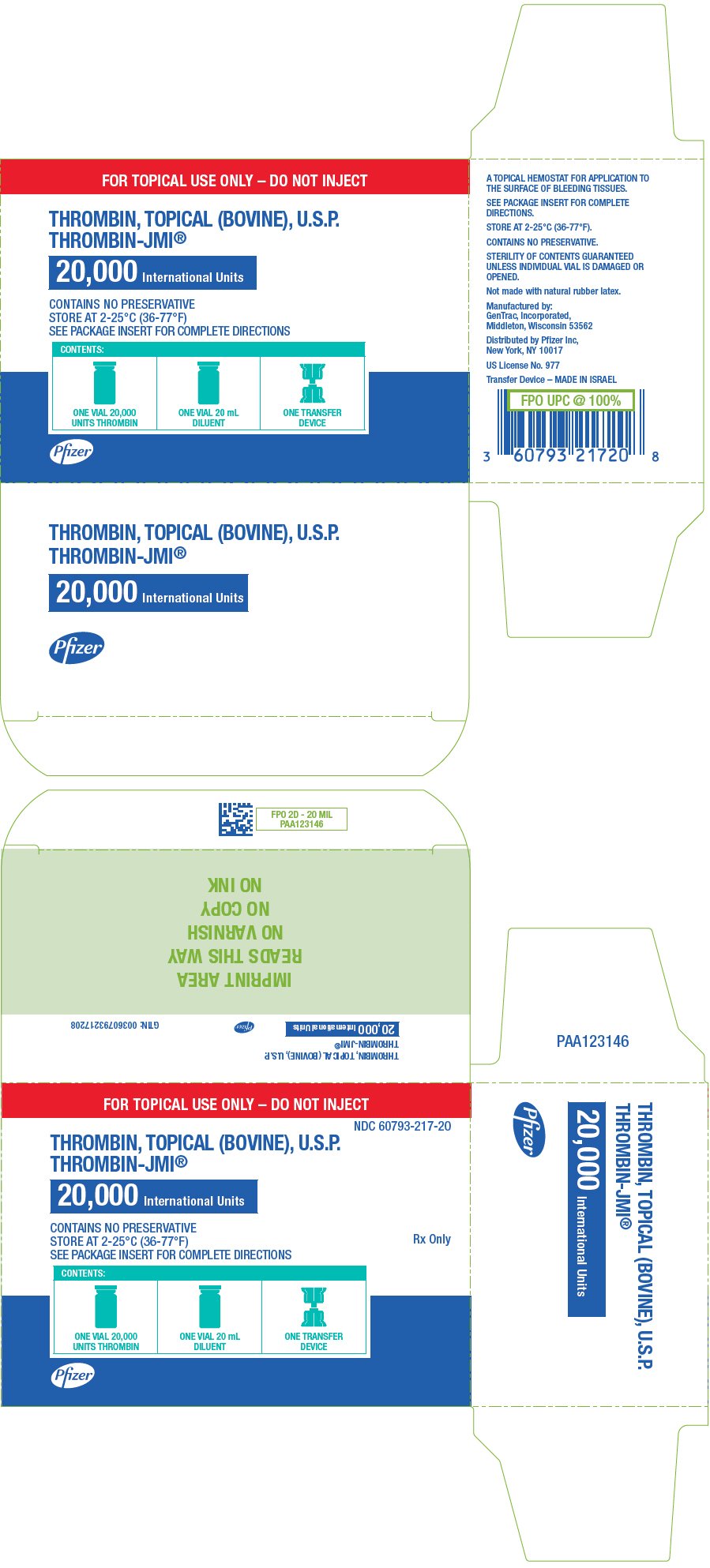 PRINCIPAL DISPLAY PANEL - 20,000 IU Vial Kit Carton